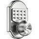 Keyless Entry Keypad Deadbolt Door Lock Mechanical Stainless Steel; Silver