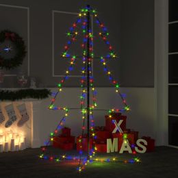 vidaXL Christmas Cone Tree 200 LEDs Indoor and Outdoor 3x5 ft