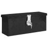 vidaXL Storage Box Black 19.7"x8.1"x5.9" Aluminum