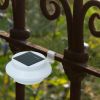 2Pcs Solar Powered Gutter Lights Outdoor IP65 Waterproof Dusk to Dawn Sensor Security Lamps