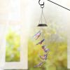 Solar LED Butterfly Wind Chimes Color Changing LED Butterfly String Light Patio Garden Decor