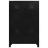 vidaXL Wardrobe Industrial Black 35.4"x15.7"x55.1" Steel