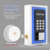 WeHere Wireless Smart Key Lock Box with APP, Electronic Lock Box for House Wall Mount, use Bluetooth/One-Time Password/Fixed Code Unlock,APP Remote Au