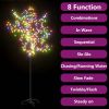 vidaXL Christmas Tree 200 LEDs Colorful Light Cherry Blossom 6 ft