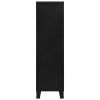 vidaXL Wardrobe Industrial Black 35.4"x15.7"x55.1" Steel