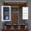 WeHere Wireless Smart Key Lock Box with APP, Electronic Lock Box for House Wall Mount, use Bluetooth/One-Time Password/Fixed Code Unlock,APP Remote Au