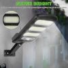 Outdoor Solar Street Wall Light Sensor PIR Motion LED Lamp w/ Remote