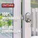 Keyless Entry Keypad Deadbolt Door Lock Mechanical Stainless Steel; Silver