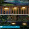 4pcs Solar LED Deck Light Outdoor Garden Lighting Patio Railing Path Lamp