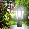 Outdoor Garden Patio Driveway Yard Lantern Lamp Fixture Post Pole Light