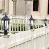 Outdoor Garden Patio Driveway Yard Lantern Lamp Fixture Post Pole Light