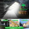 Outdoor Solar Street Wall Light Sensor PIR Motion LED Lamp w/ Remote