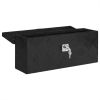 vidaXL Storage Box Black 19.7"x8.1"x5.9" Aluminum