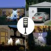 Outdoor Solar Street Wall Light Sensor PIR Motion LED Lamp w/ Remote