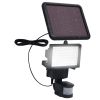 vidaXL Garden Solar Powered LED Spotlight with Sensor Black