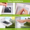 Solar Wall Lights Outdoor 16LEDs Stair Lamps 120Â¬âˆž Motion Sensor 180Â¬âˆžLighting Garden Lights IP65 Waterproof Night Lamps